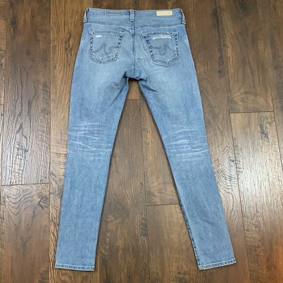AG Adriano Goldschmied The Legging Ankle Super Skinny Ankle Distressed Jeans - Picture 5 of 5